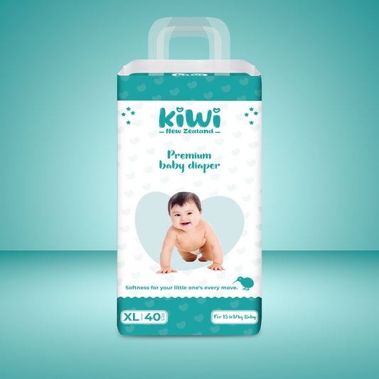 Kiwi New Zealand Premium Baby Diaper Pant Xl (Pack Of 40).