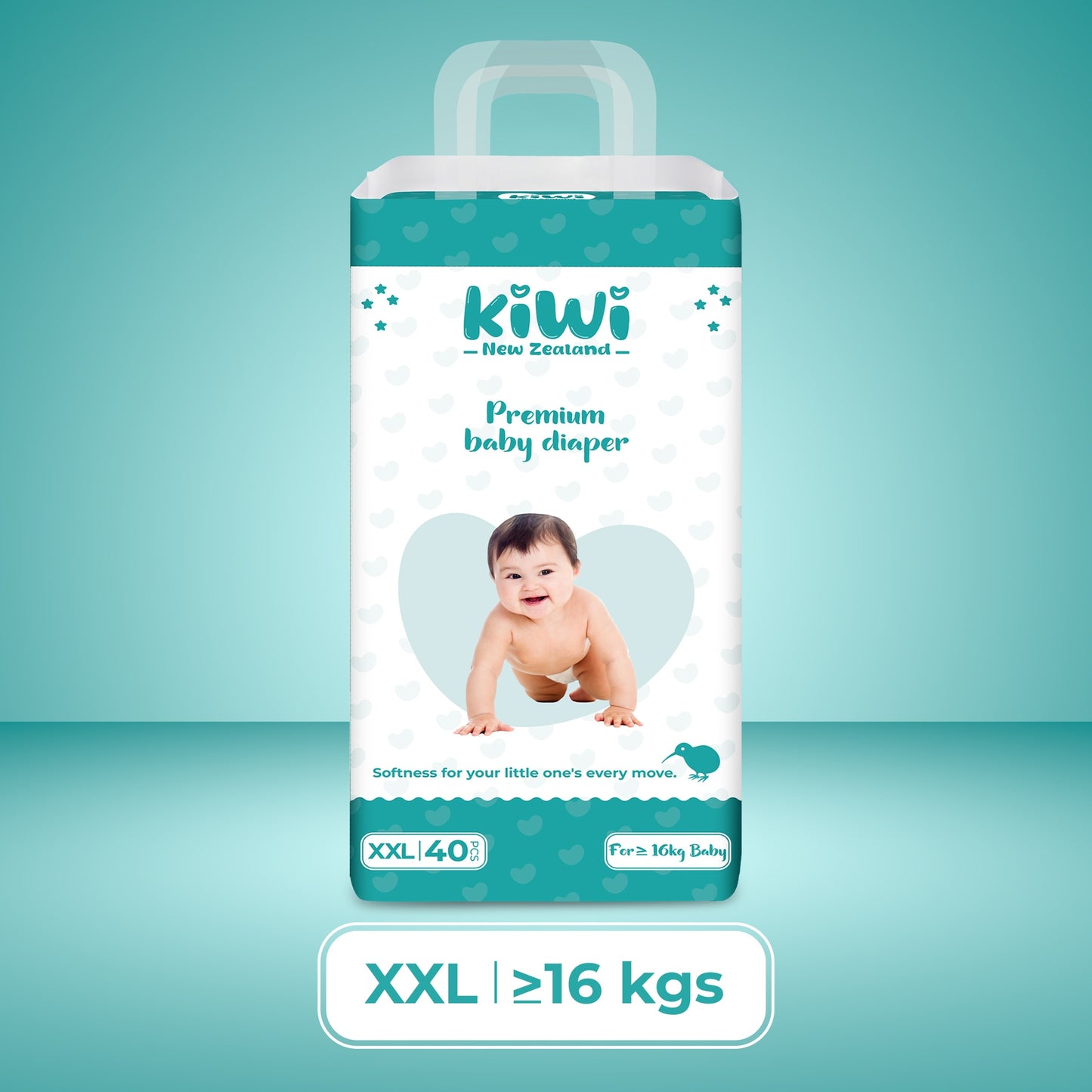 Kiwi Baby Diaper Xxl Pants (pack Of 40)
